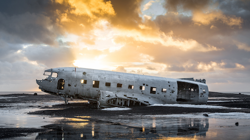 Crashed plane in Iceland the perfect content creator hotspot.