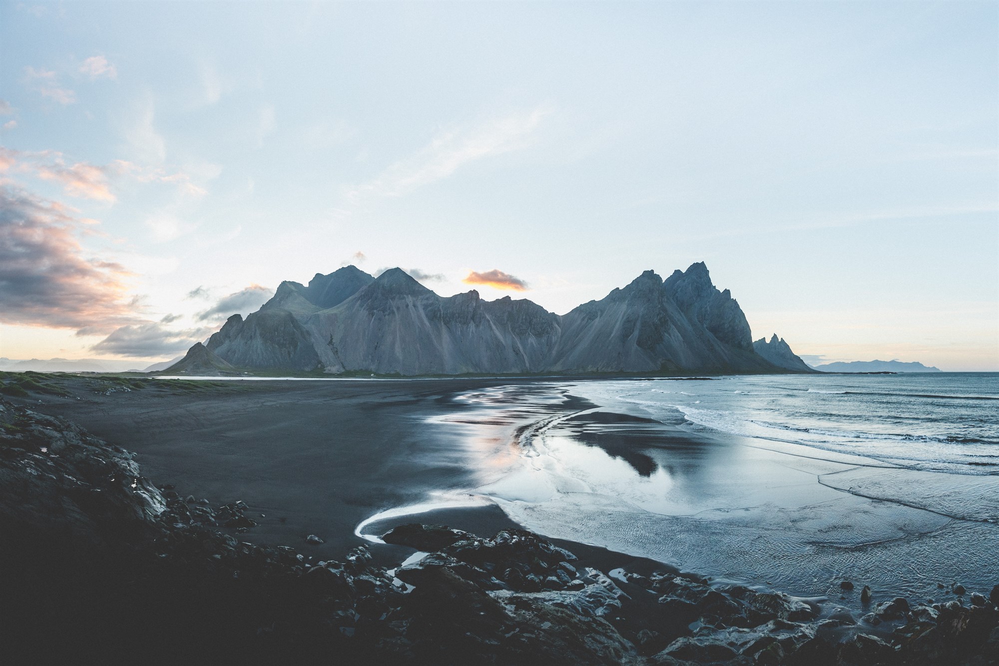 Dramatic Icelandic landscape where it is said you can find elves