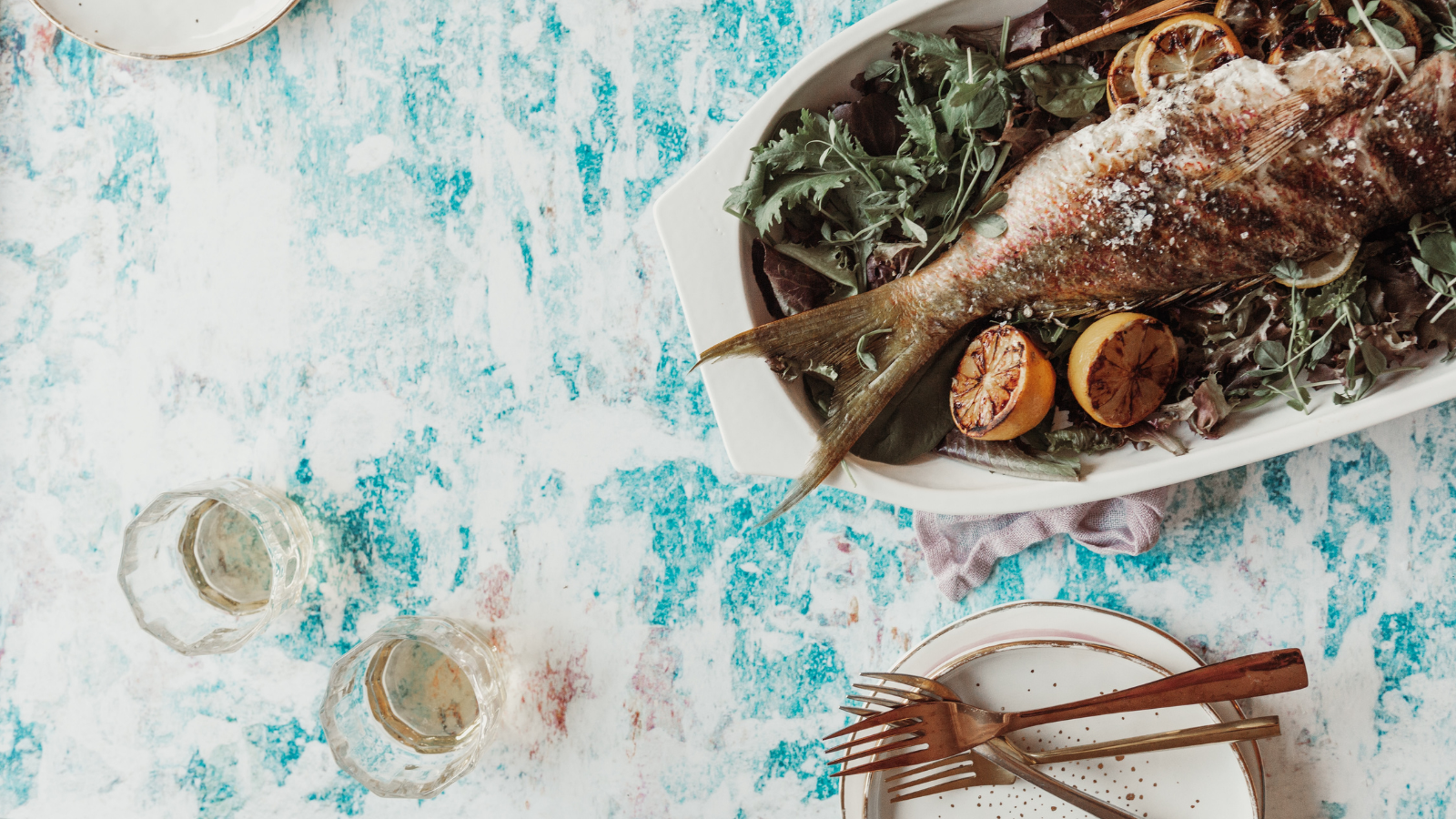 Baked fish dish from Iceland festival.