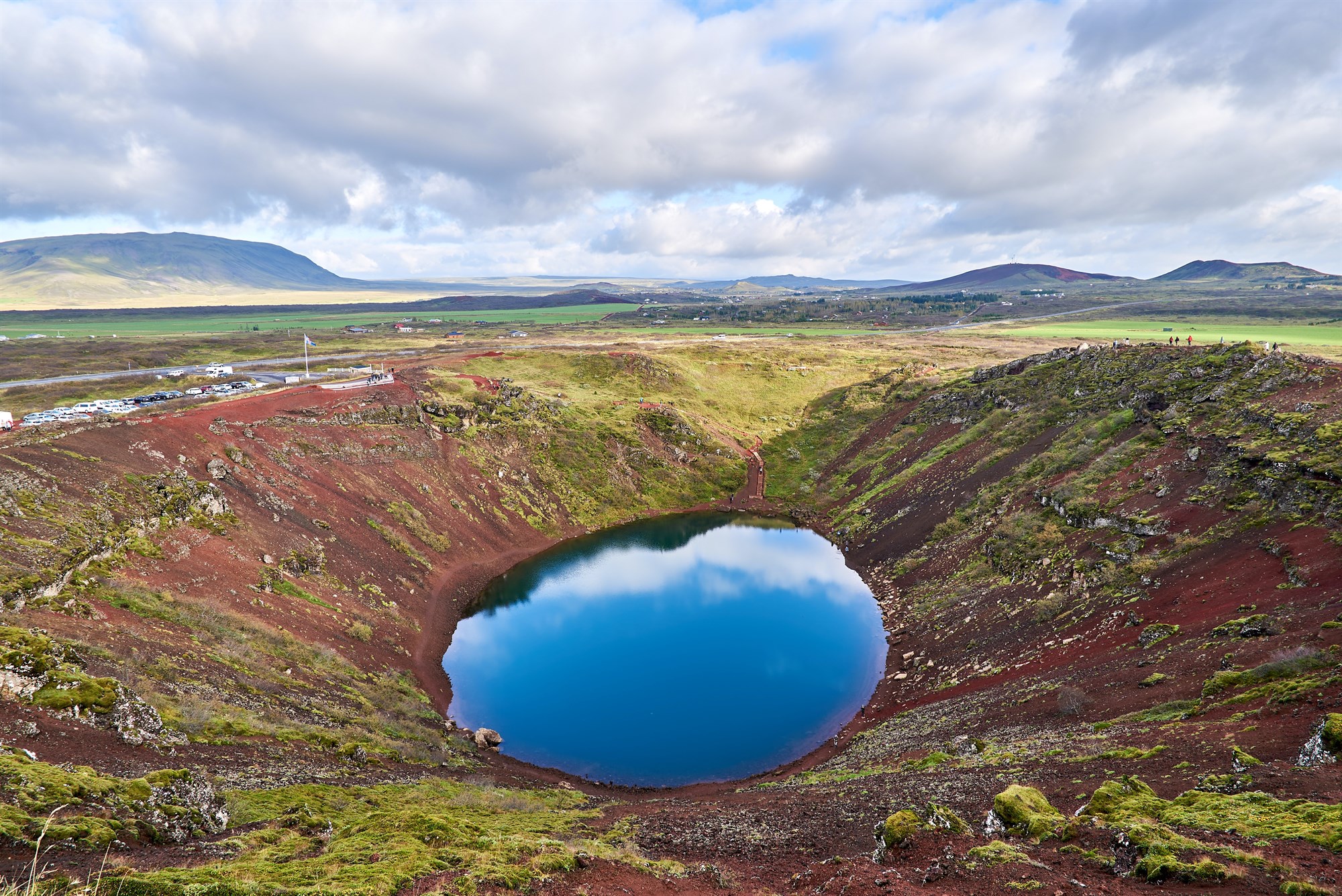 Kerid crater near Reykjavik in Iceland.