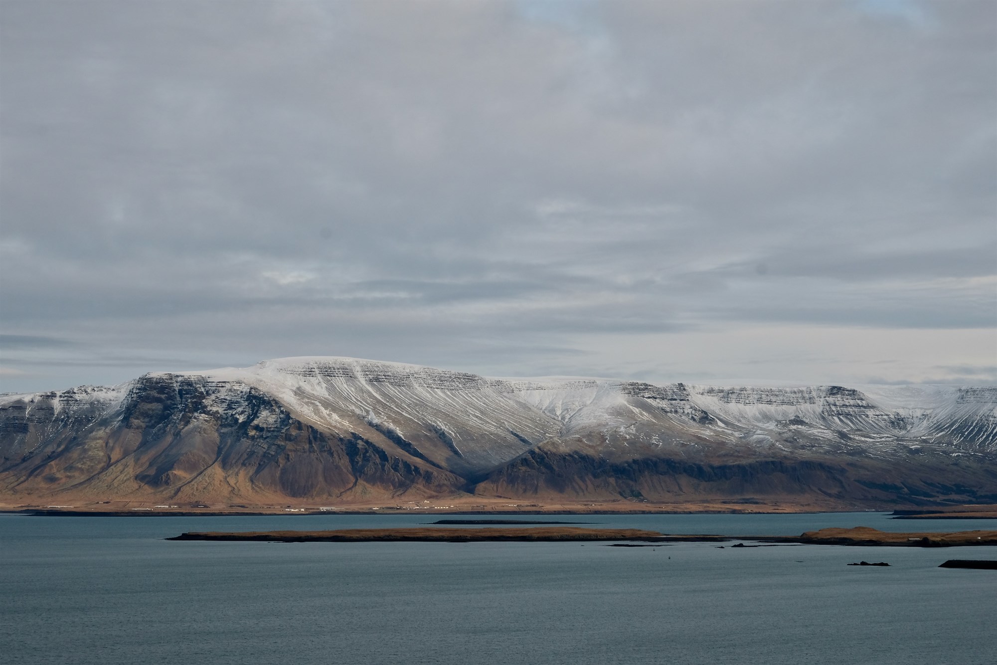 Mount Esja in Iceland near Reykjavik.