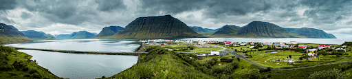  Ísafjörður town in Iceland.